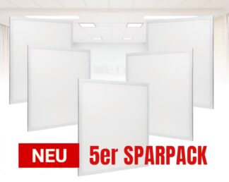 5er SPARPACK LED PANEL 62cm, 4000K