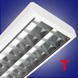 Beispiel für Rasterleuchten mit ALU-Reflektor