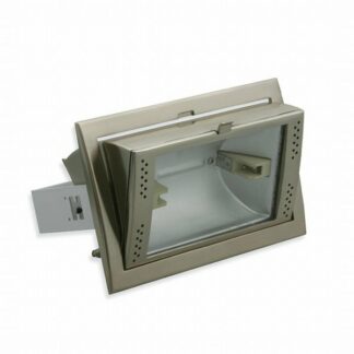 Bürolampen Pasa 150, EINBAU-Strahler Pasa, 150W, HQI-TS Rx7s-24 150W, Stahl gebürstet, schwenkbar
