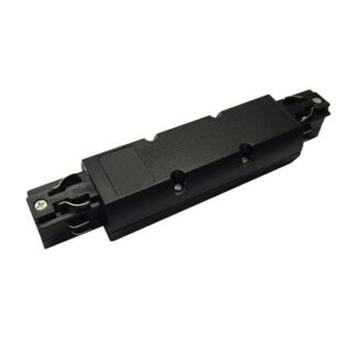 Bürolampen 3 Phasen Längsverbinder mit Mitteleinspeisung 230V, schwarz